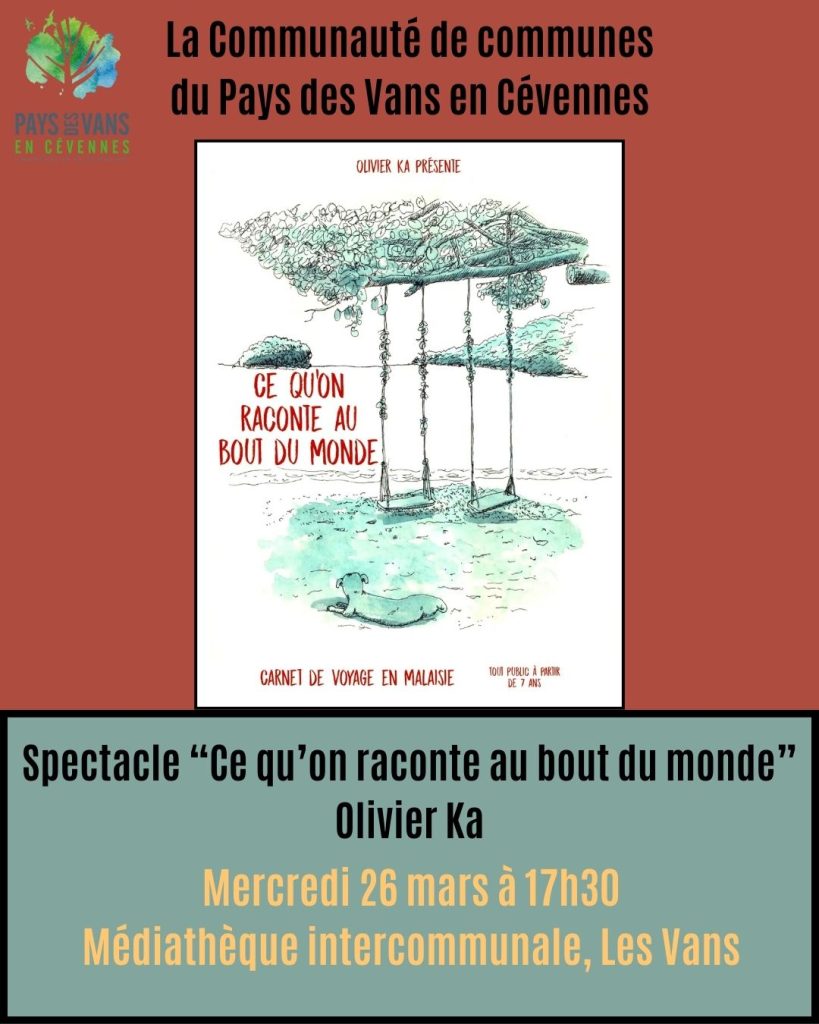 Affiche du spectacle d'Olivier Ka à la médiathèque intercommunale le 26 mars 2025